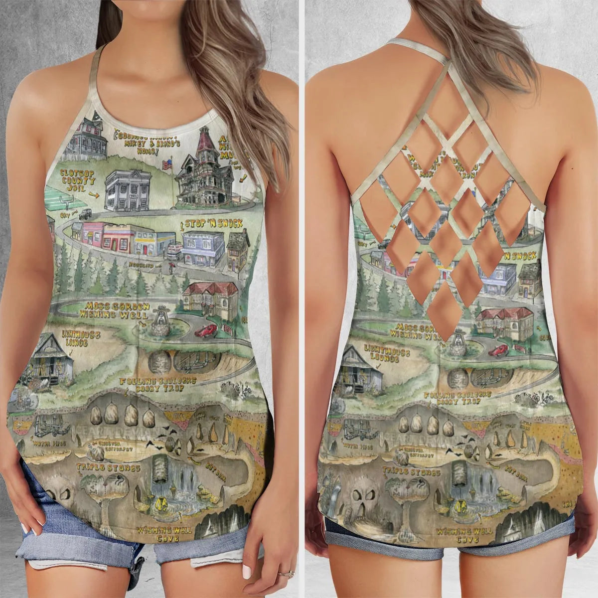 Criss Cross Tank Top - KF8C2LUC