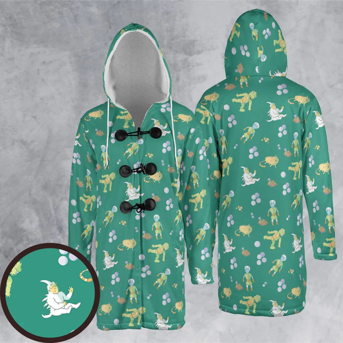 Hooded Cloak Coat - 7DEUMN32
