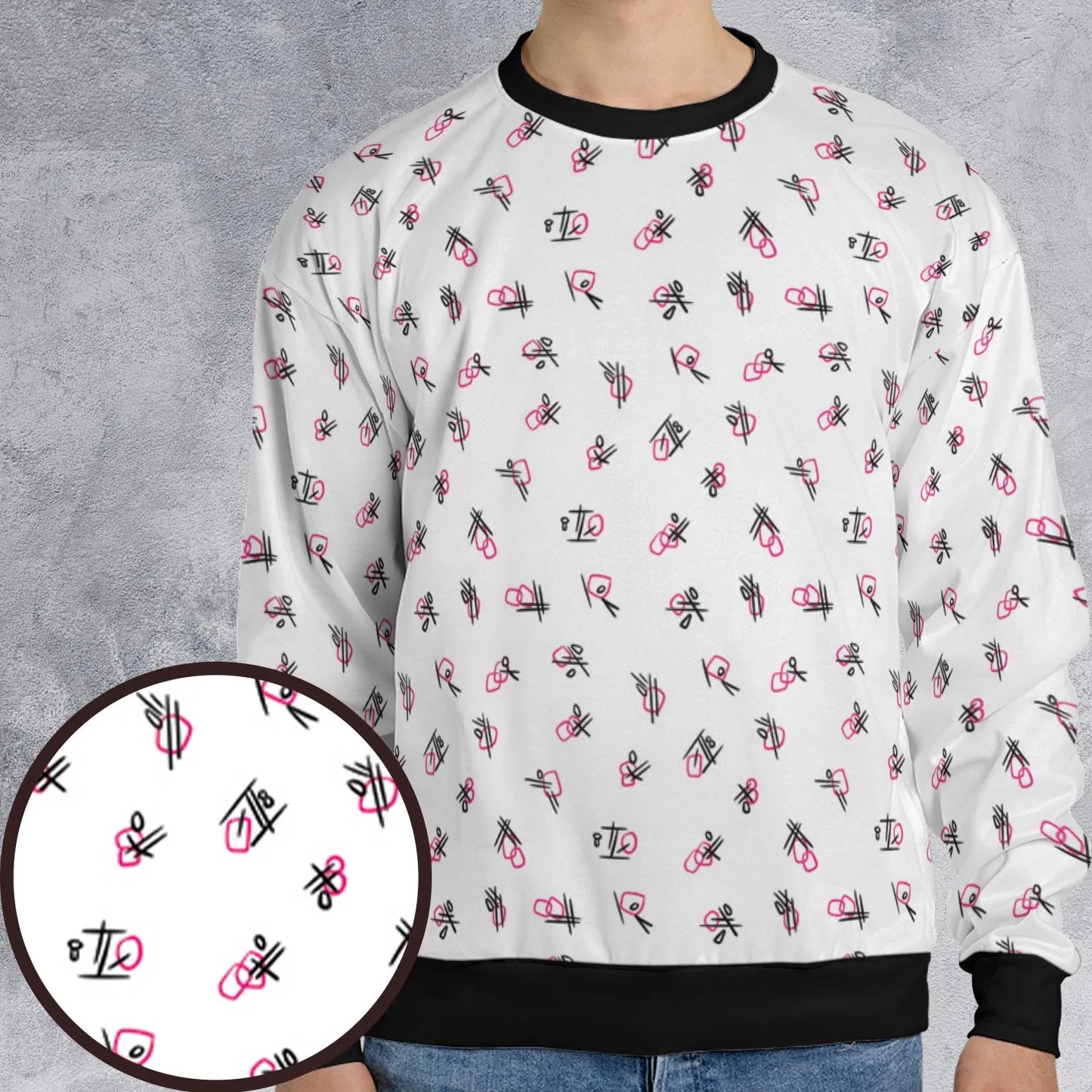 All-over Print Sweatshirt - 2U13TXFL