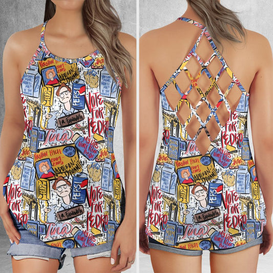 Criss Cross Tank Top - J9S2CR4R -  - 1