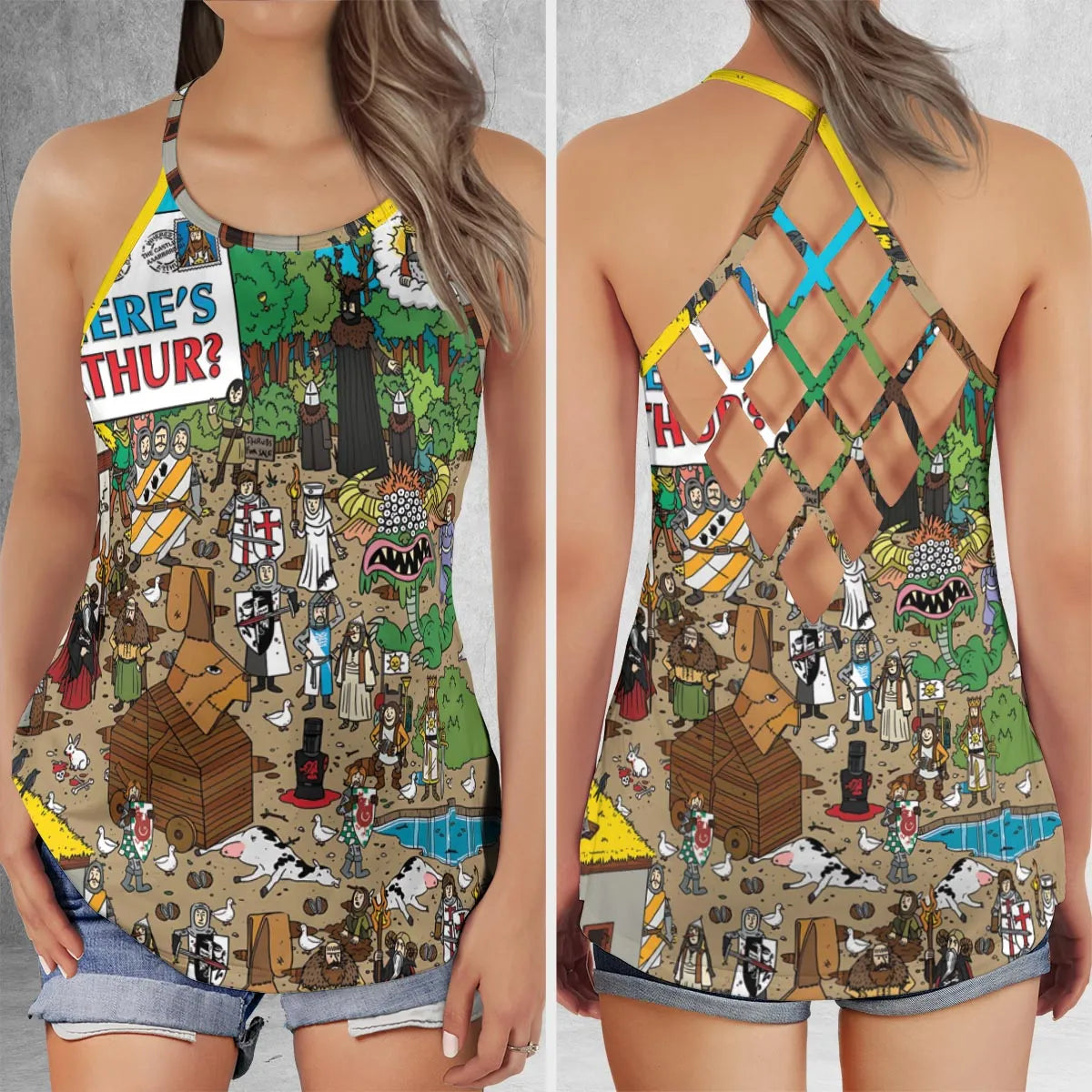 Criss Cross Tank Top - GHKUME67