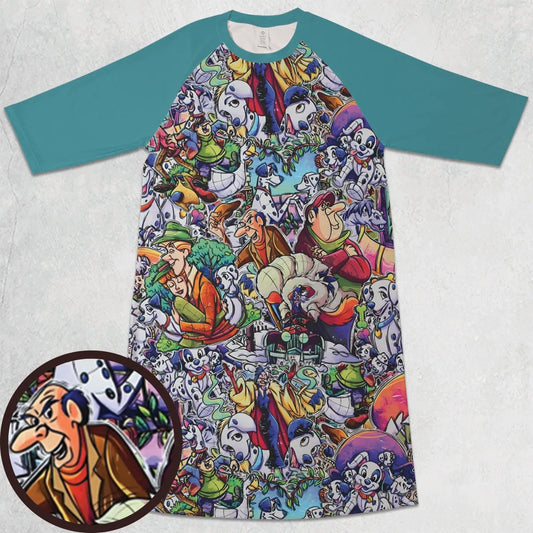 3/4 Sleeve Raglan Dress - 2SXB9NMV