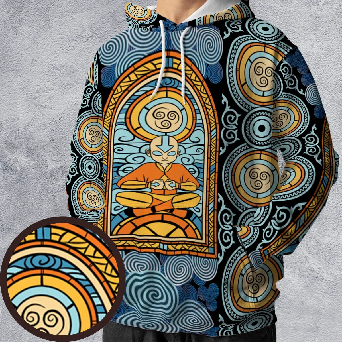 All-over Print Hoodie - FJURQSWZ