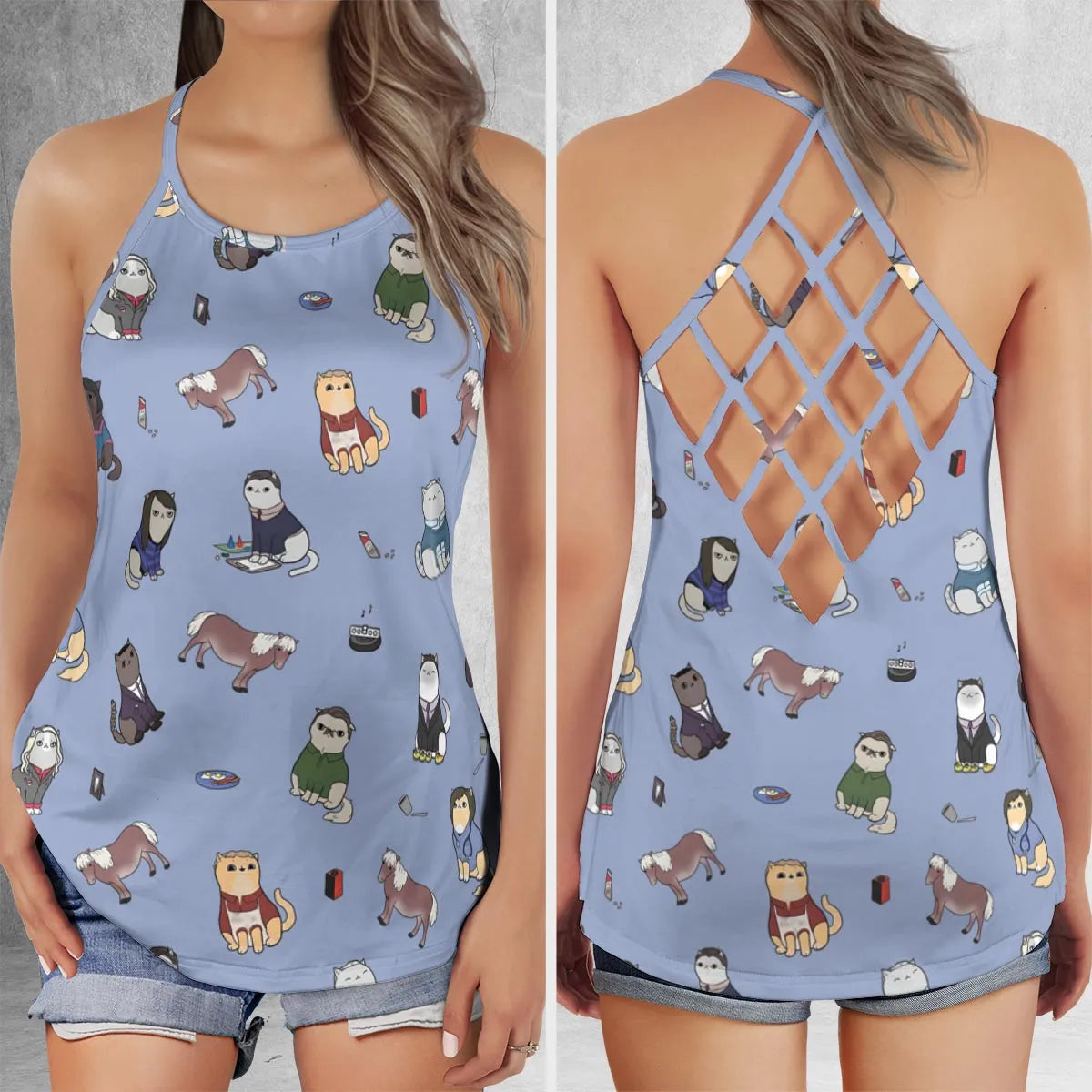 Criss Cross Tank Top - MLEX9U6X