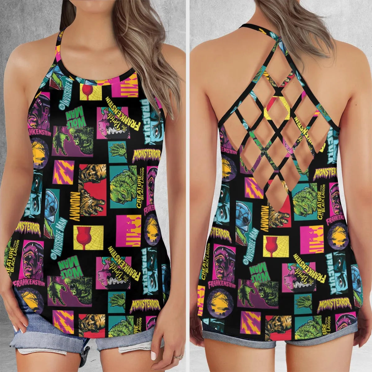 Criss Cross Tank Top - BE7DQNC9