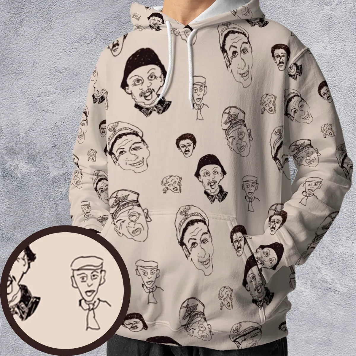 All-over Print Hoodie - FJJAVDFU