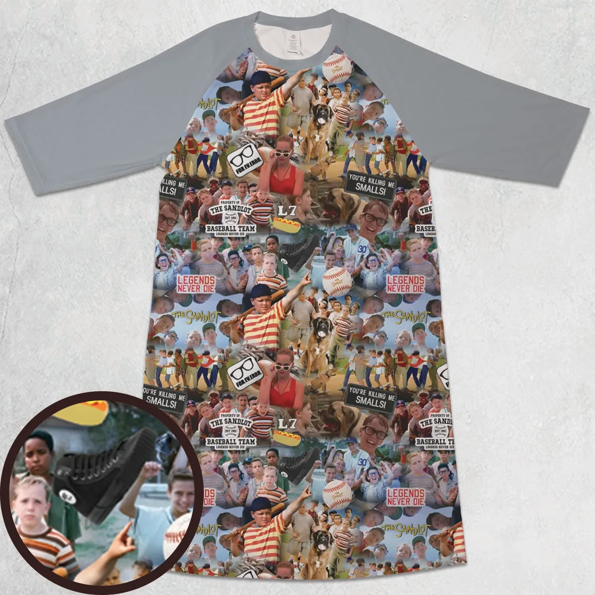 3/4 Sleeve Raglan Dress - Q5MSQ7DR