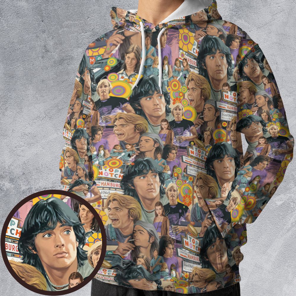 All-over Print Hoodie - RVXYFVQJ -  - 1