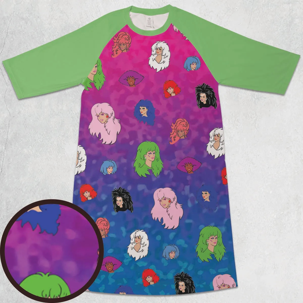 3/4 Sleeve Raglan Dress - TBALQQZV