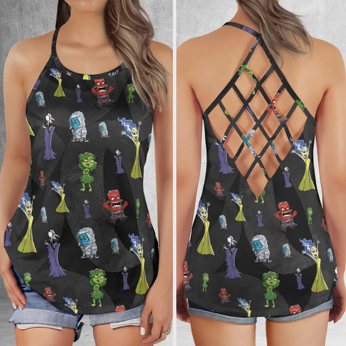 Criss Cross Tank Top - HKCSNWDJ