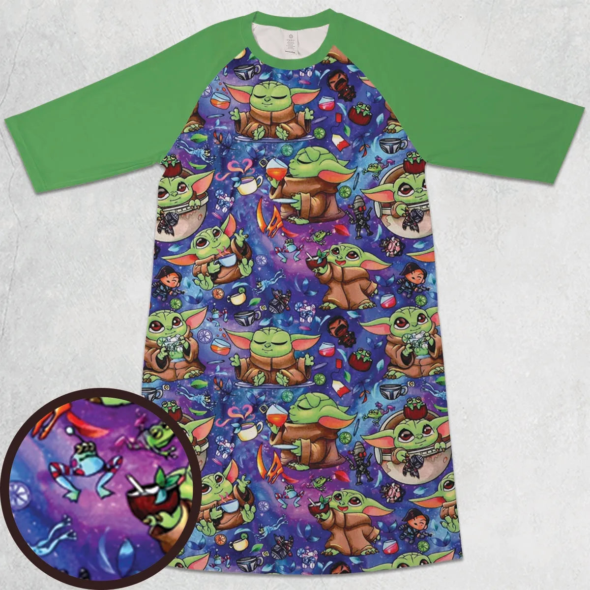 3/4 Sleeve Raglan Dress - CY5F25FZ