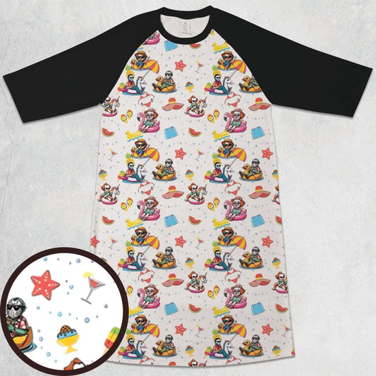 3/4 Sleeve Raglan Dress - TGT13G24