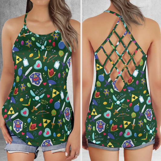 Criss Cross Tank Top - BQAZYNY8