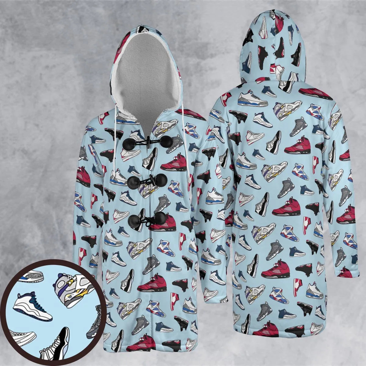 Hooded Cloak Coat - 9B6SW34W
