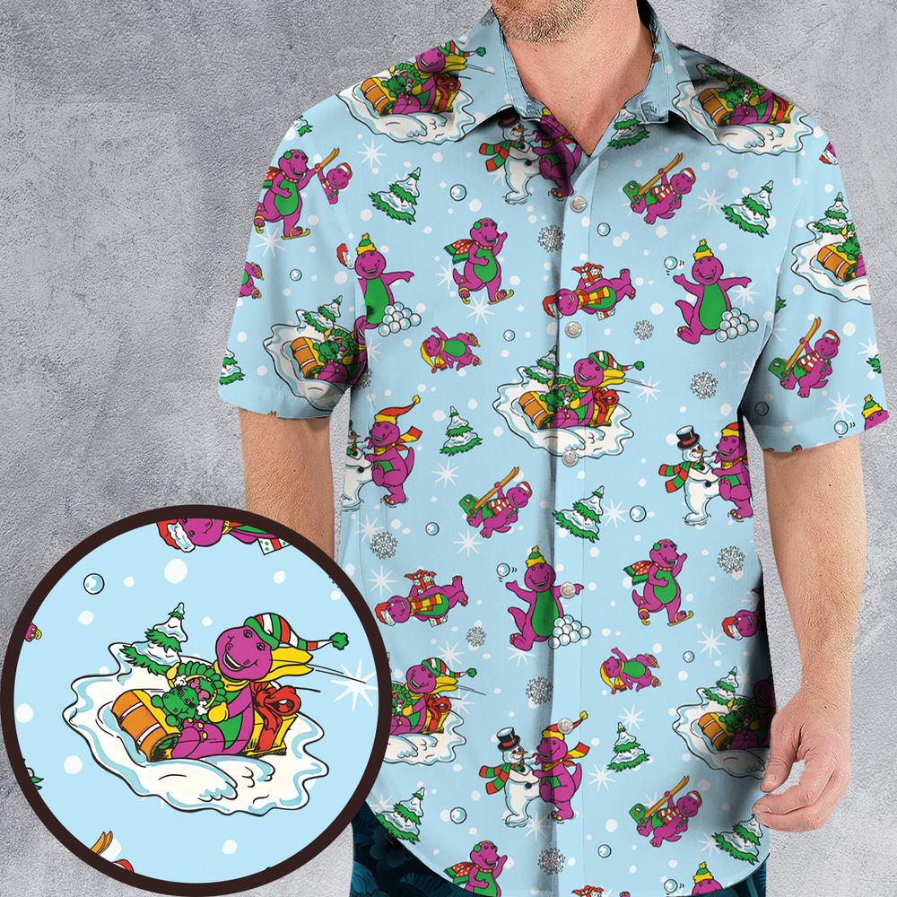 Barney and friend Hawaiian Shirt -  - 1