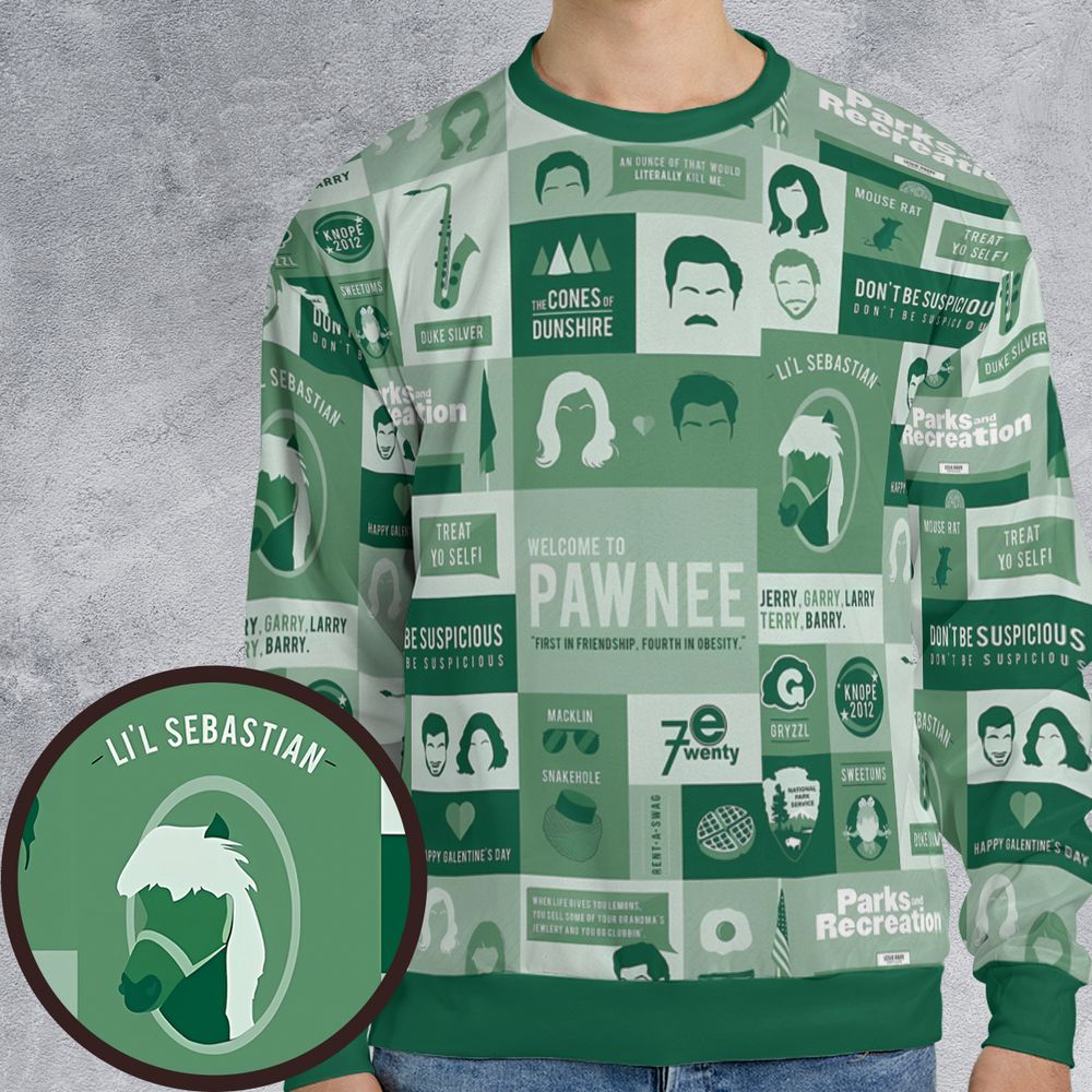 All-over Print Sweatshirt - KW3S8G34 -  - 1