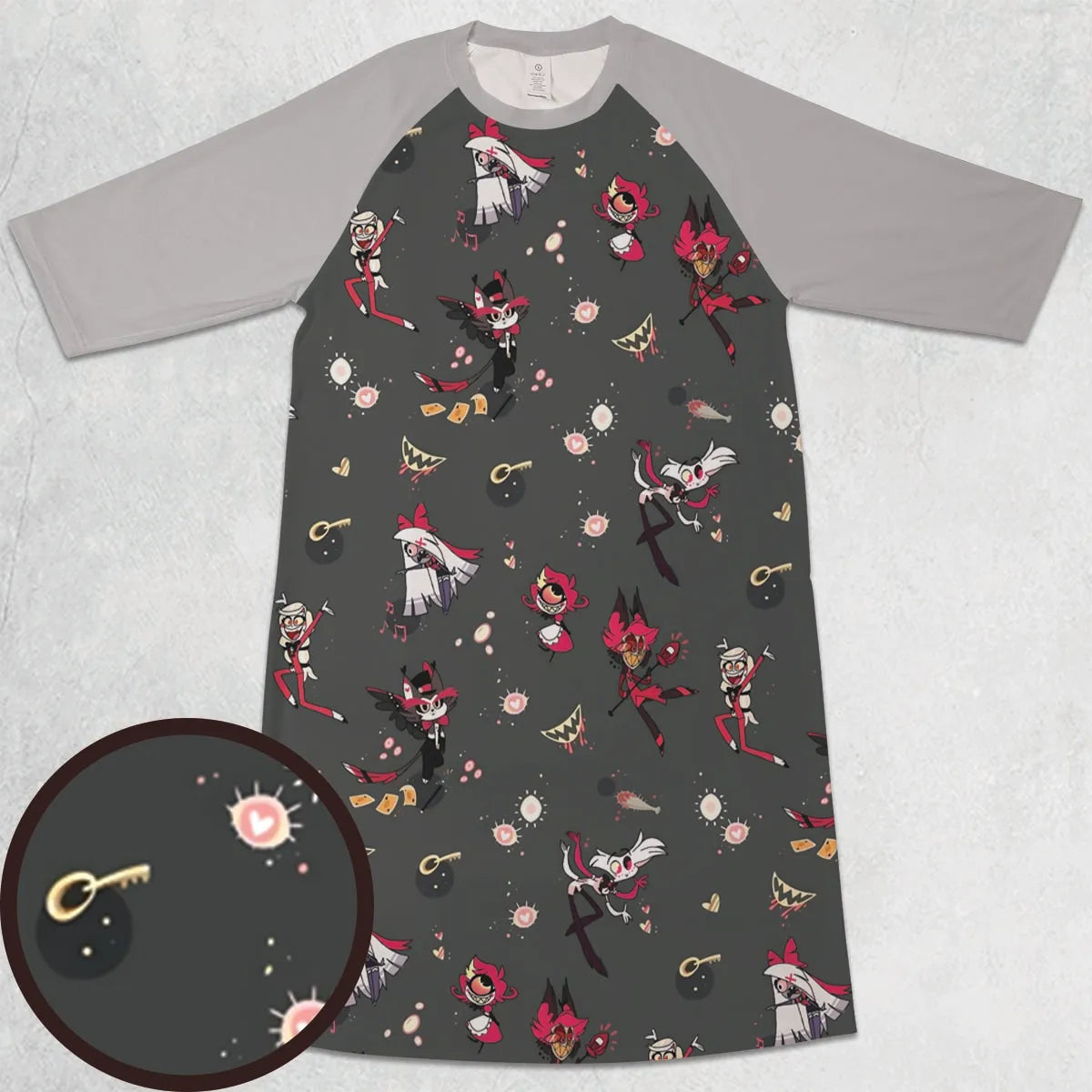 3/4 Sleeve Raglan Dress - C66WNZ4K