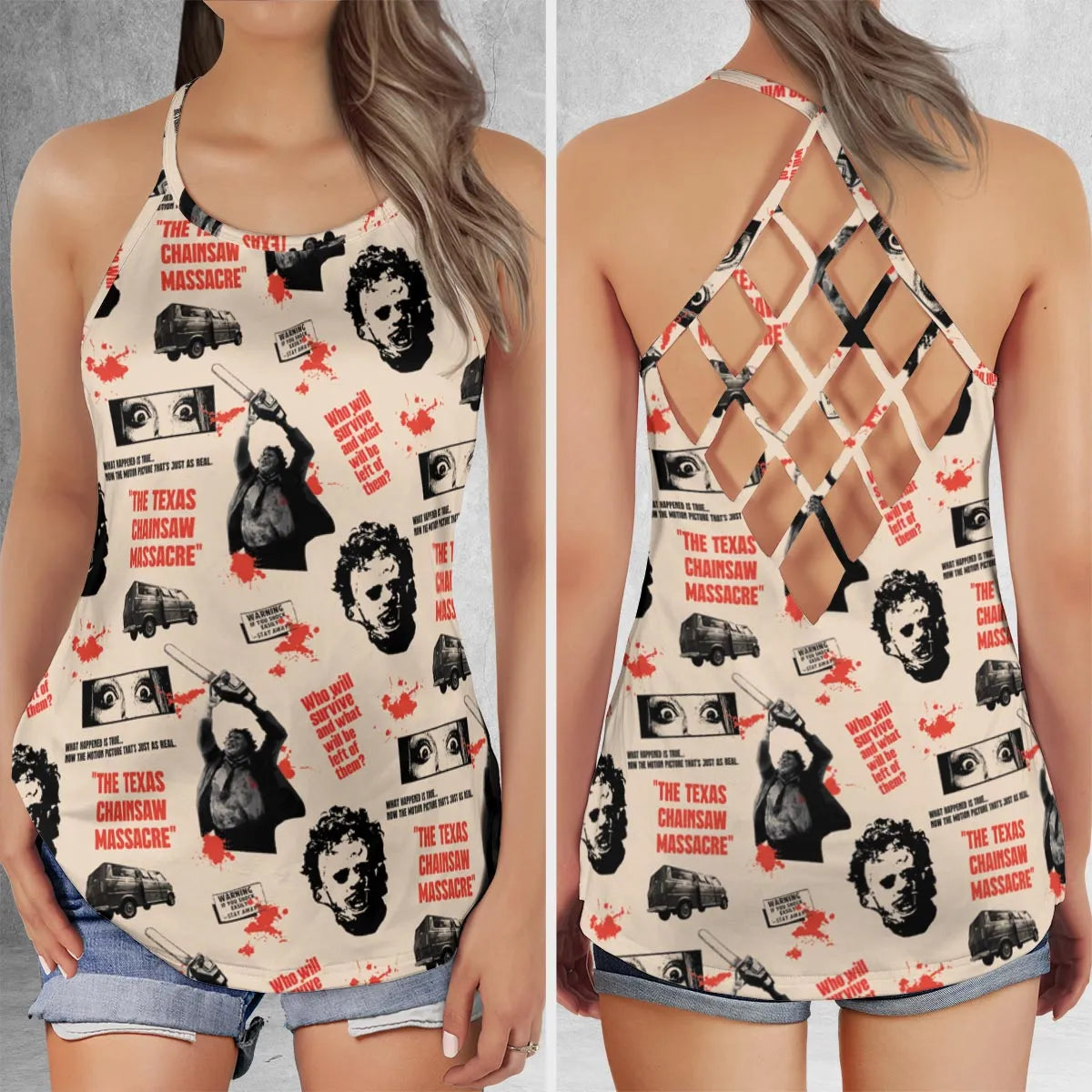 Criss Cross Tank Top - 7DA14WYK