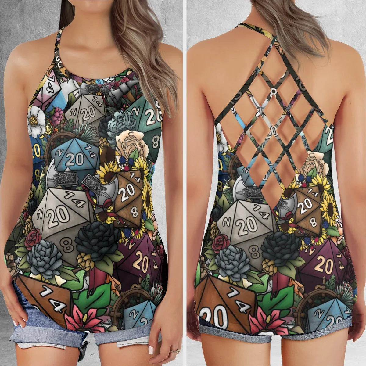 Criss Cross Tank Top - S7CVJ42B