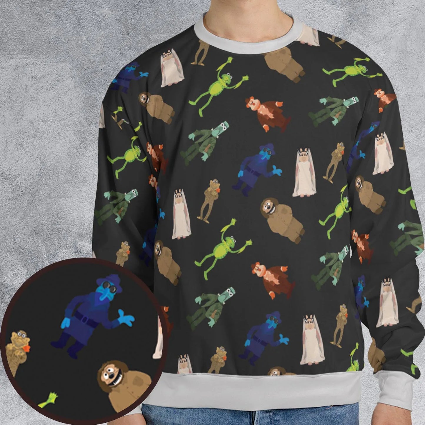 All-over Print Sweatshirt - 7HUNMD5R