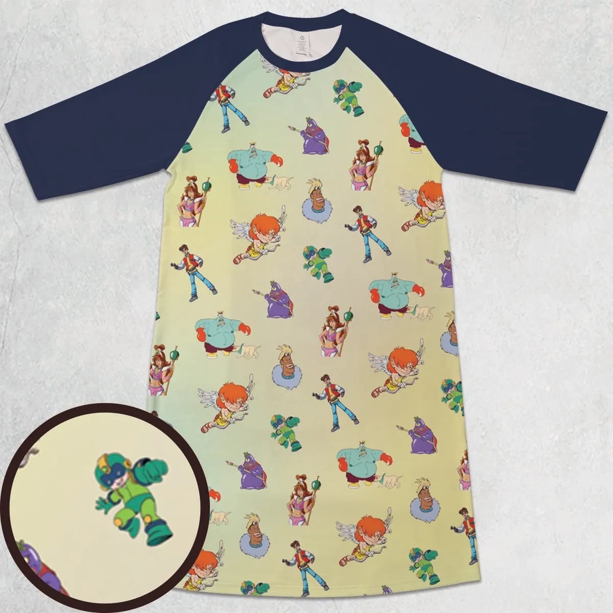 3/4 Sleeve Raglan Dress - ATFGURT8