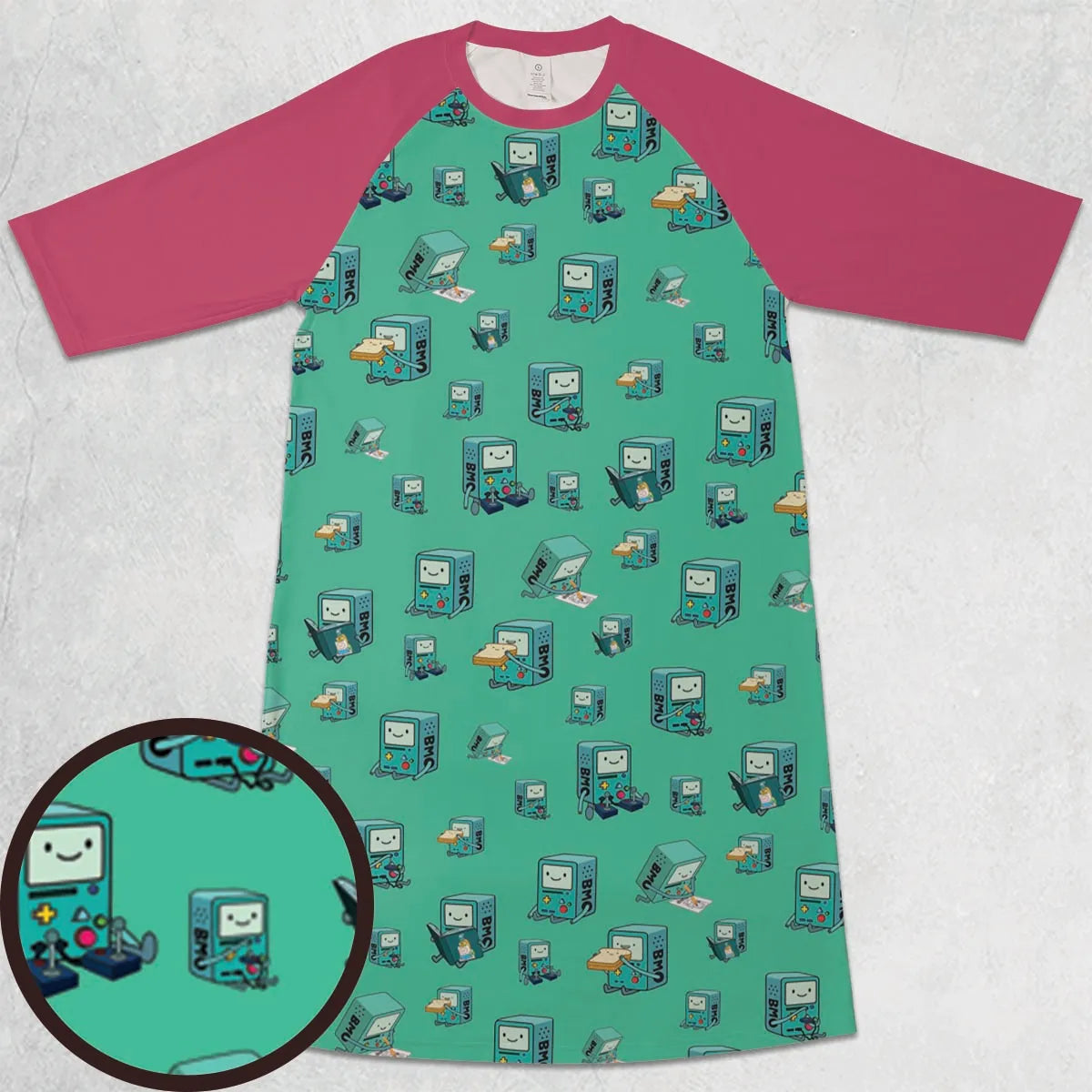 3/4 Sleeve Raglan Dress - L5Y9MS75