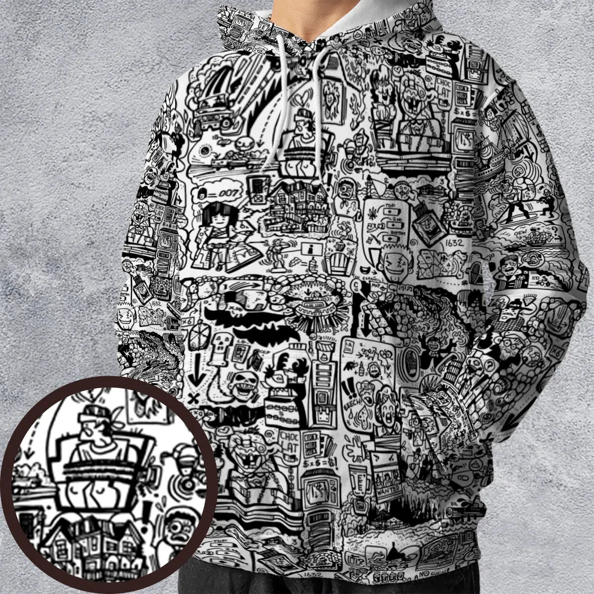 All-over Print Hoodie - CMPWF8E9