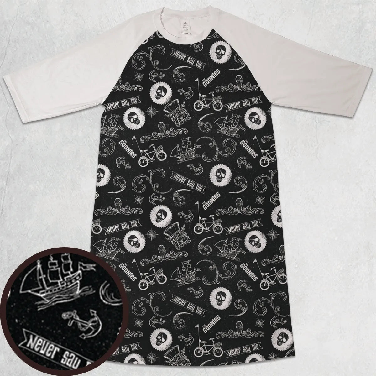 3/4 Sleeve Raglan Dress - BW72F6EL