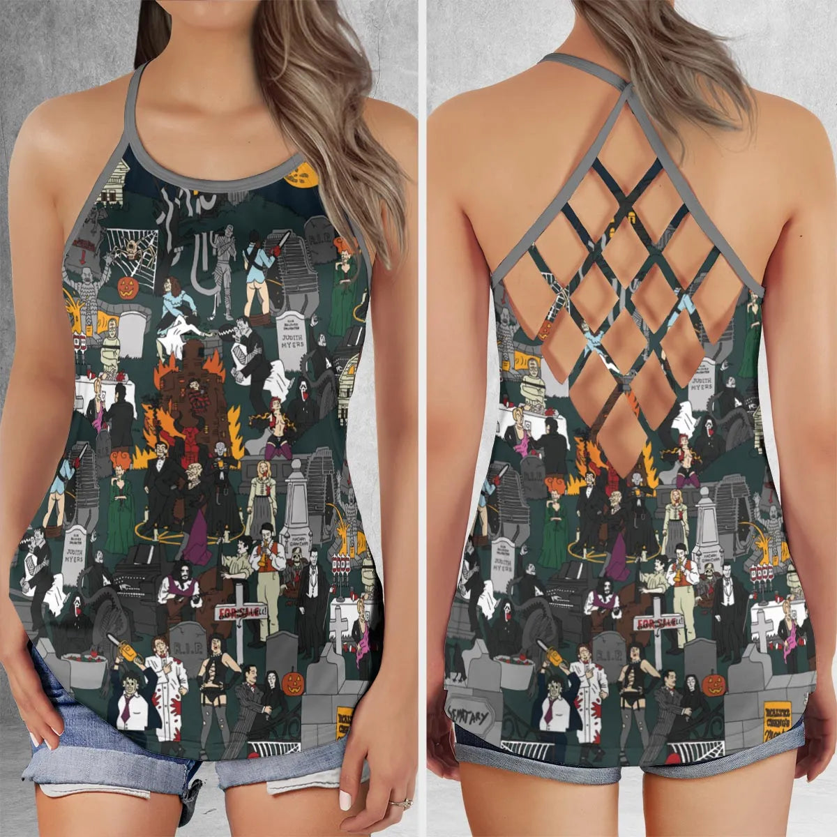 Criss Cross Tank Top - GE1TLDVR