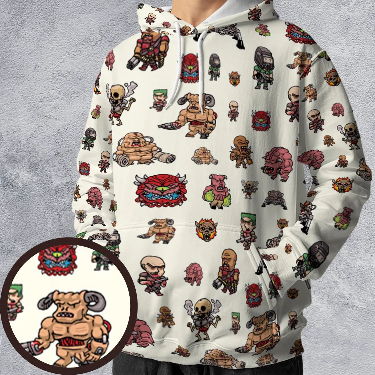 All-over Print Hoodie - Q7M8EJV3