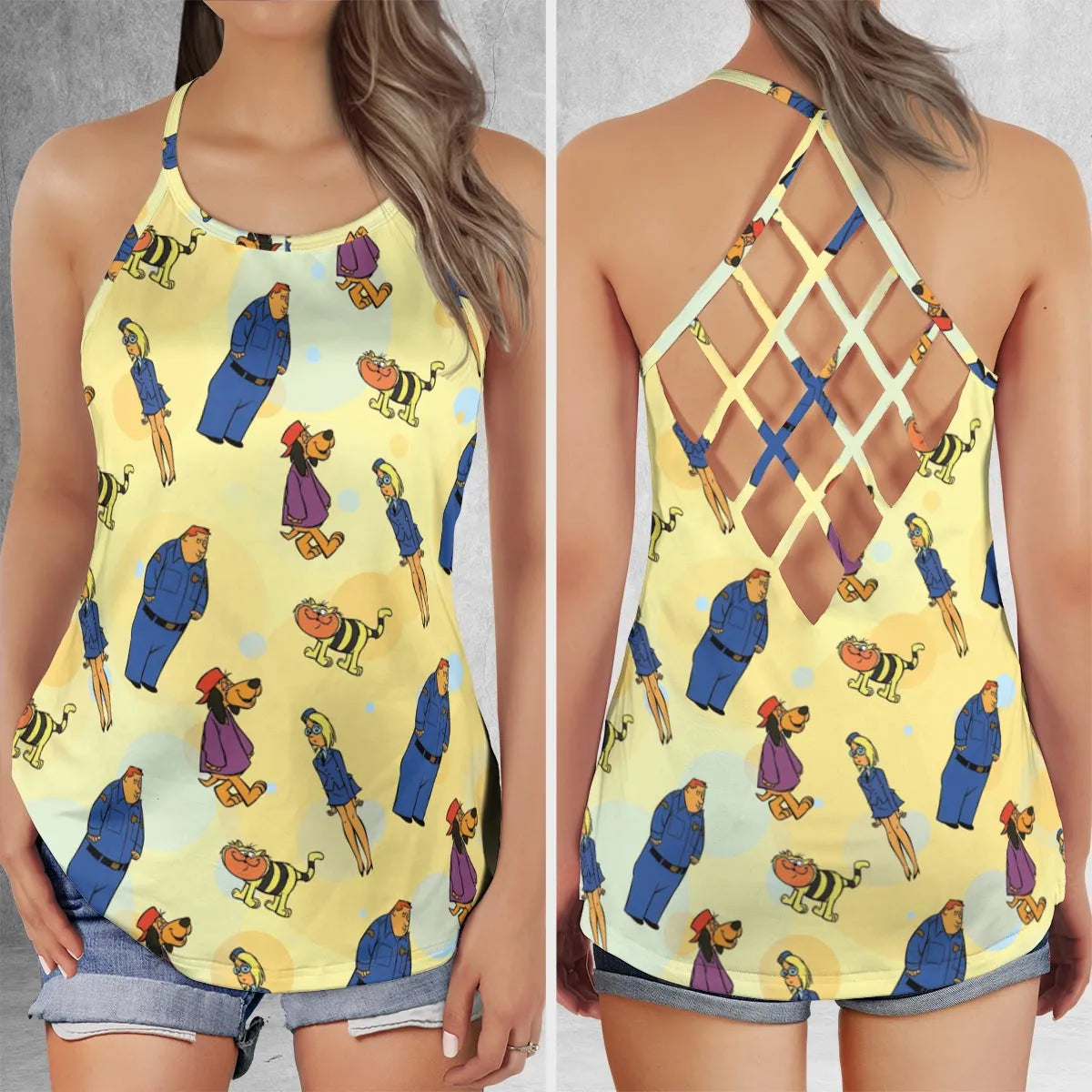 Criss Cross Tank Top - 3DW9EYCZ