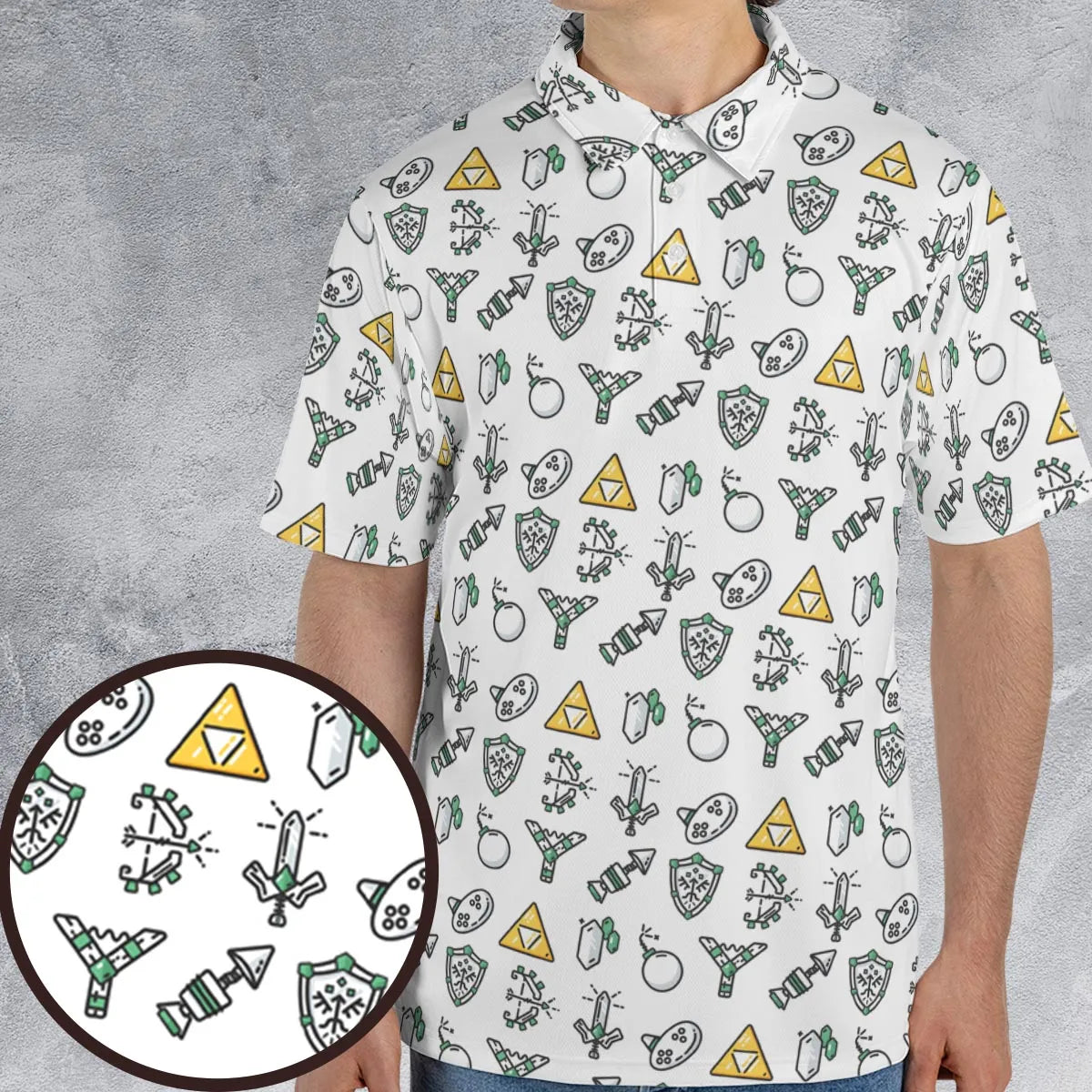 AOP Men/Women Polo Shirt - 67PNTGE2