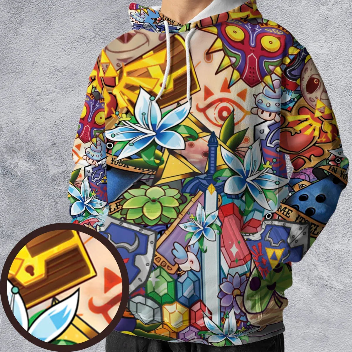 All-over Print Hoodie - CKWHWBT7
