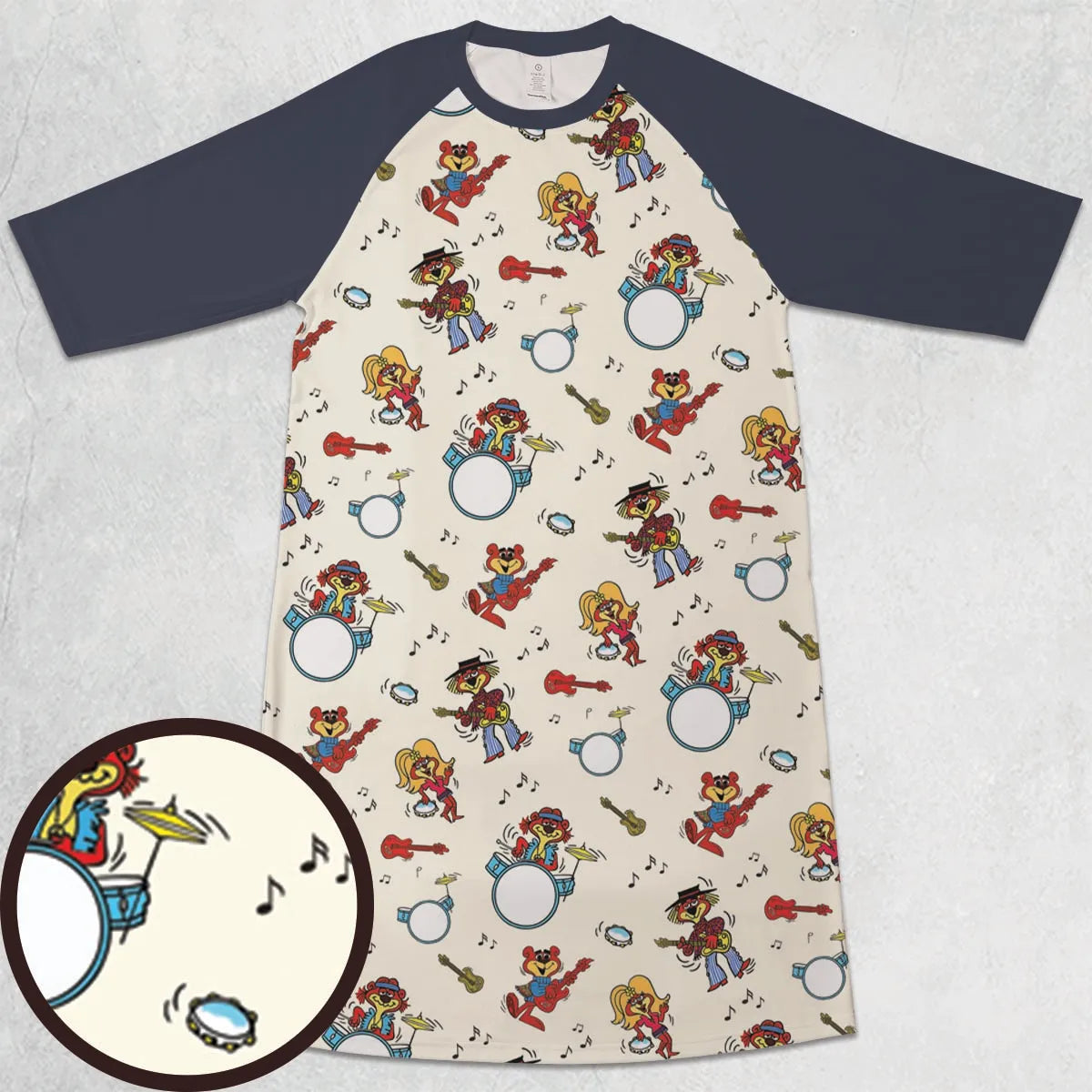 3/4 Sleeve Raglan Dress - M75X9NWE