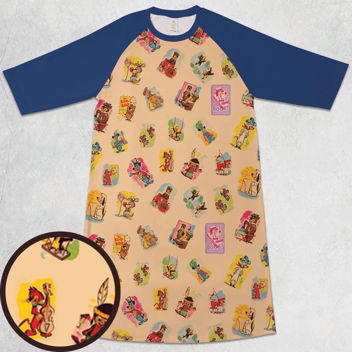 3/4 Sleeve Raglan Dress - PLTRQB7C