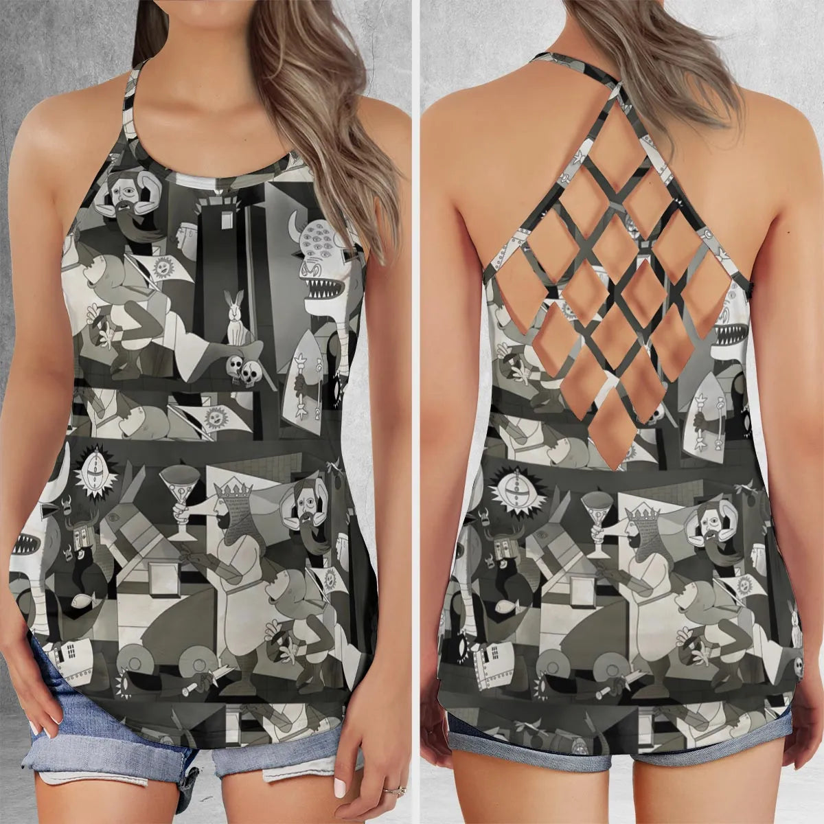 Criss Cross Tank Top - 6X8HSUDG