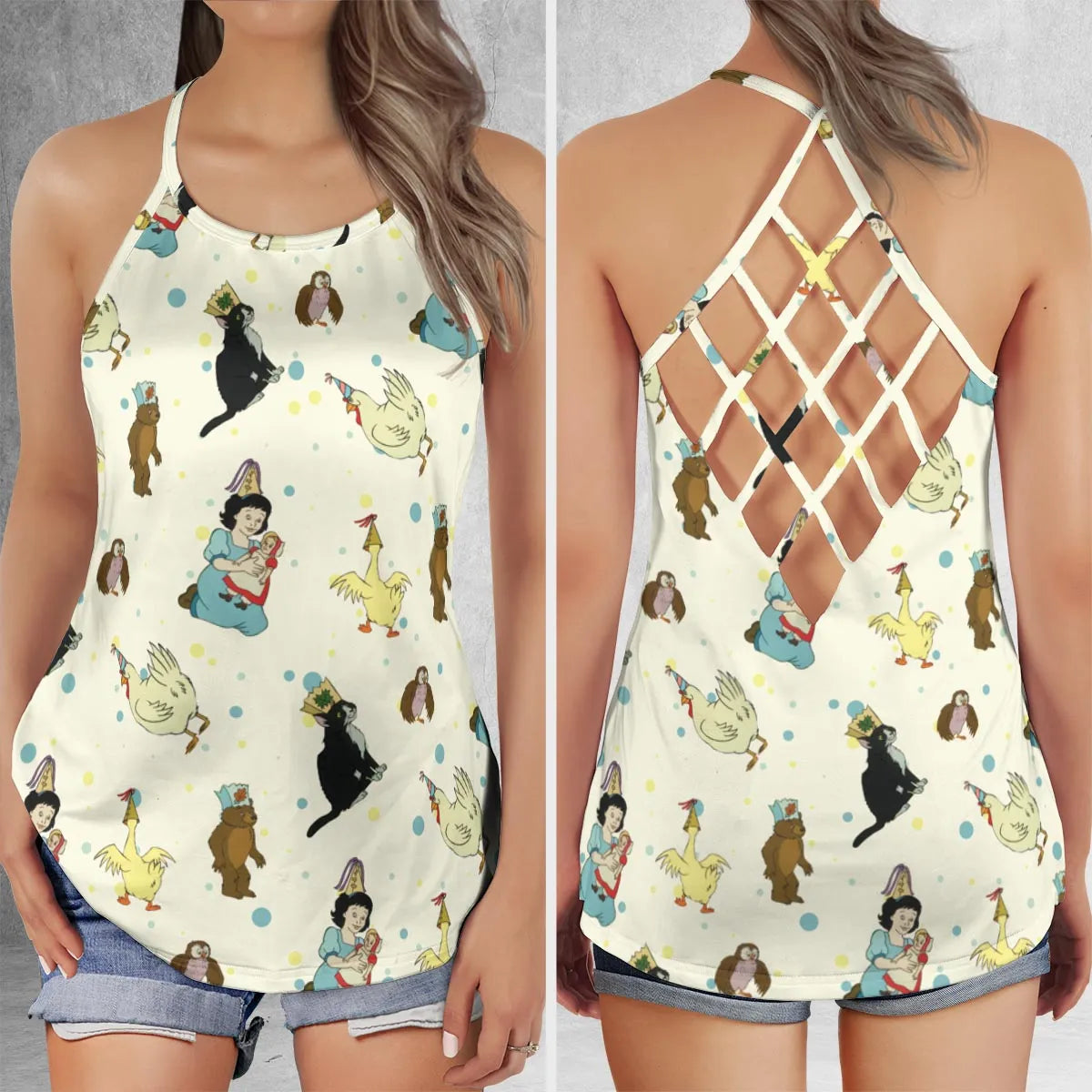 Criss Cross Tank Top - 2W5R7DVP