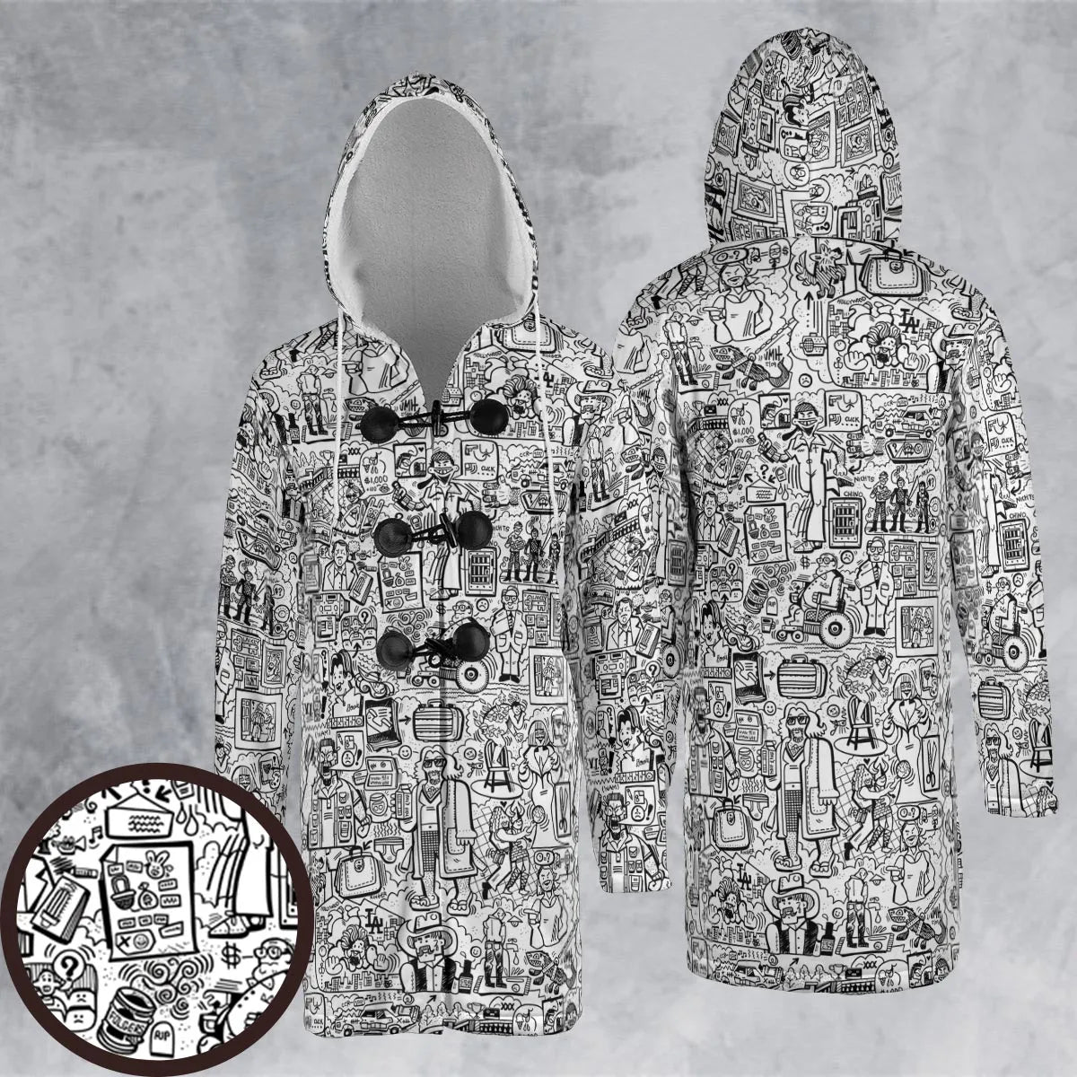 Hooded Cloak Coat - QDSHHLX1