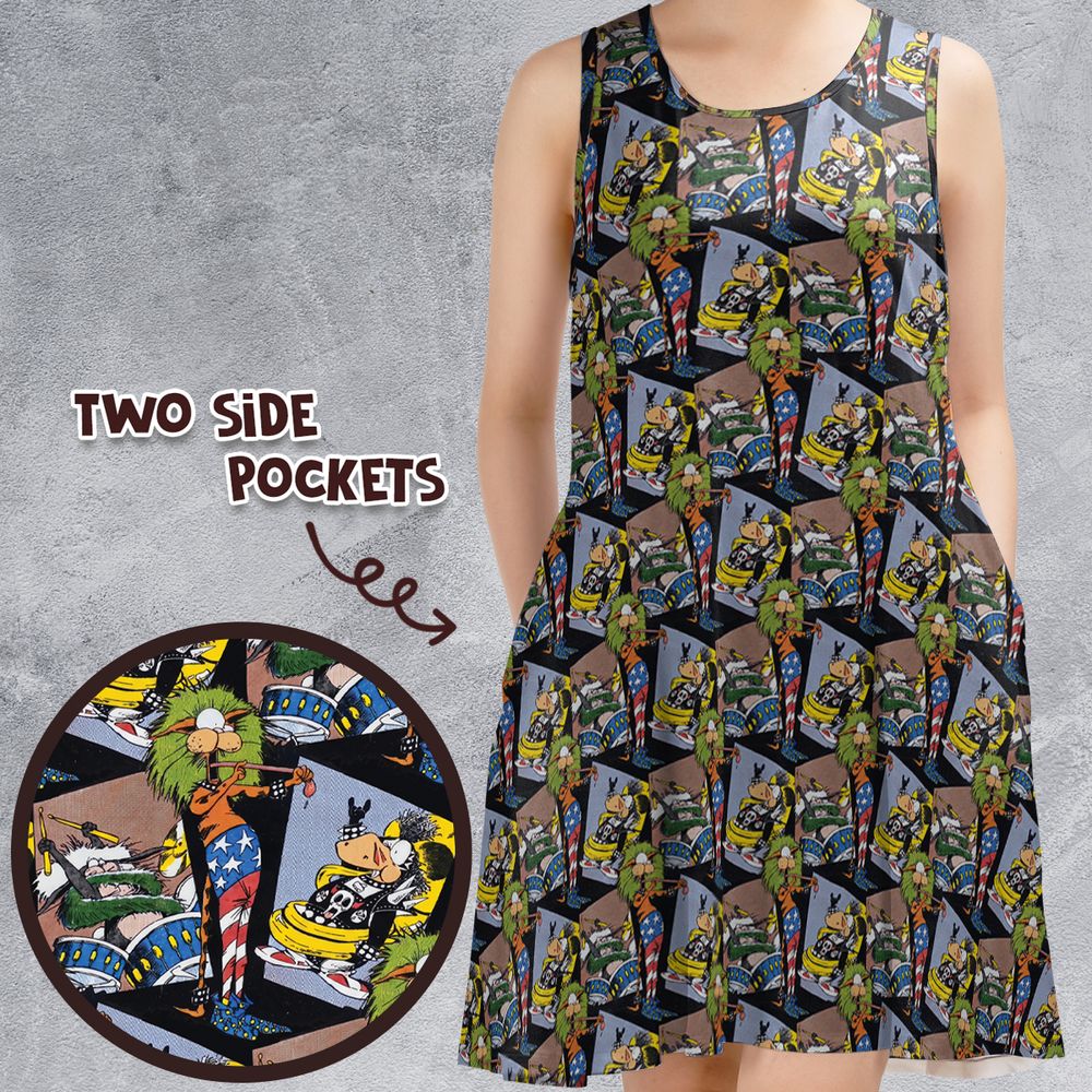 Sleeveless Dress - 9VU625LV -  - 1