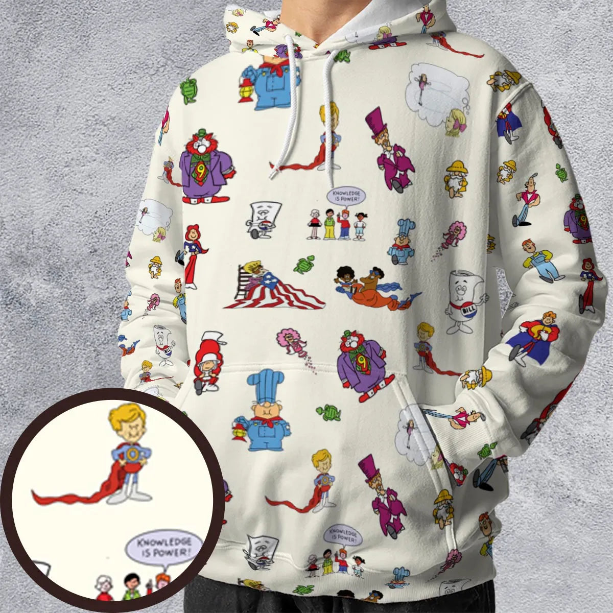 All-over Print Hoodie - 4QNZYW9D