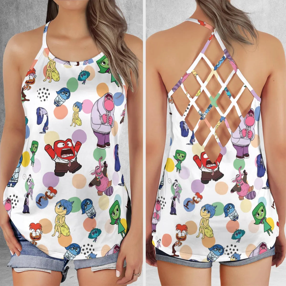 Criss Cross Tank Top - 2JKYRDQL