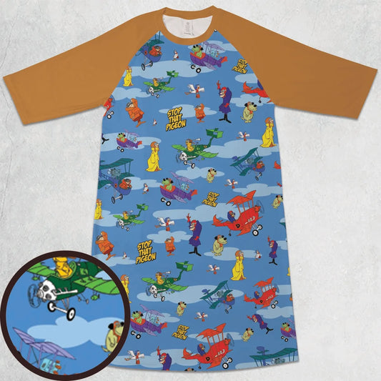 3/4 Sleeve Raglan Dress - 39C1A58B
