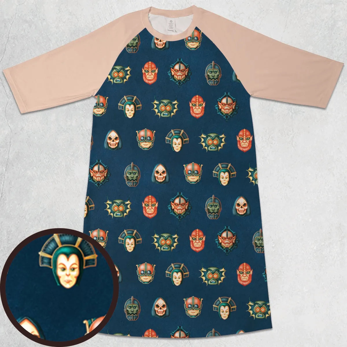 3/4 Sleeve Raglan Dress - H9NLC32K
