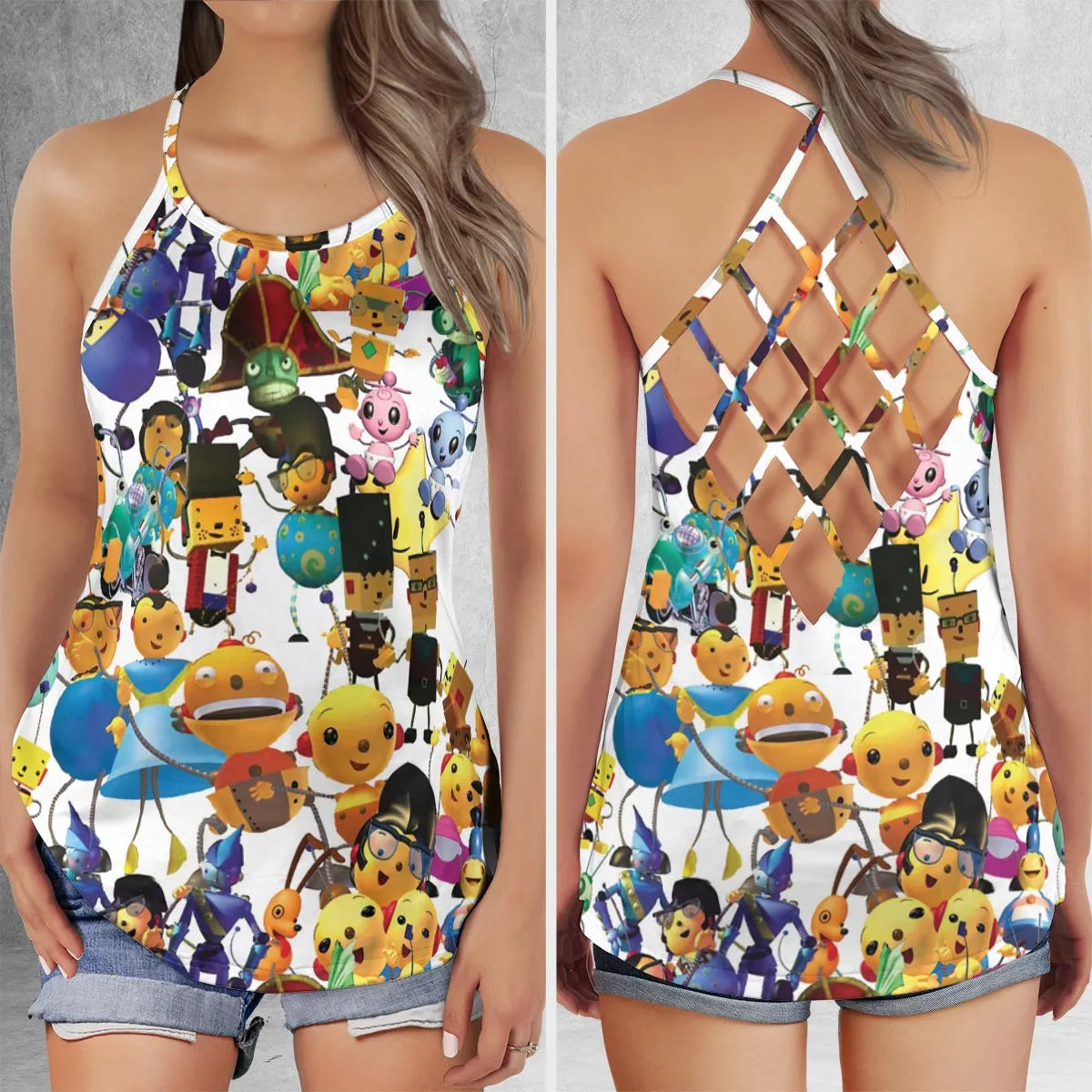 Criss Cross Tank Top - Y6KQ6KWW