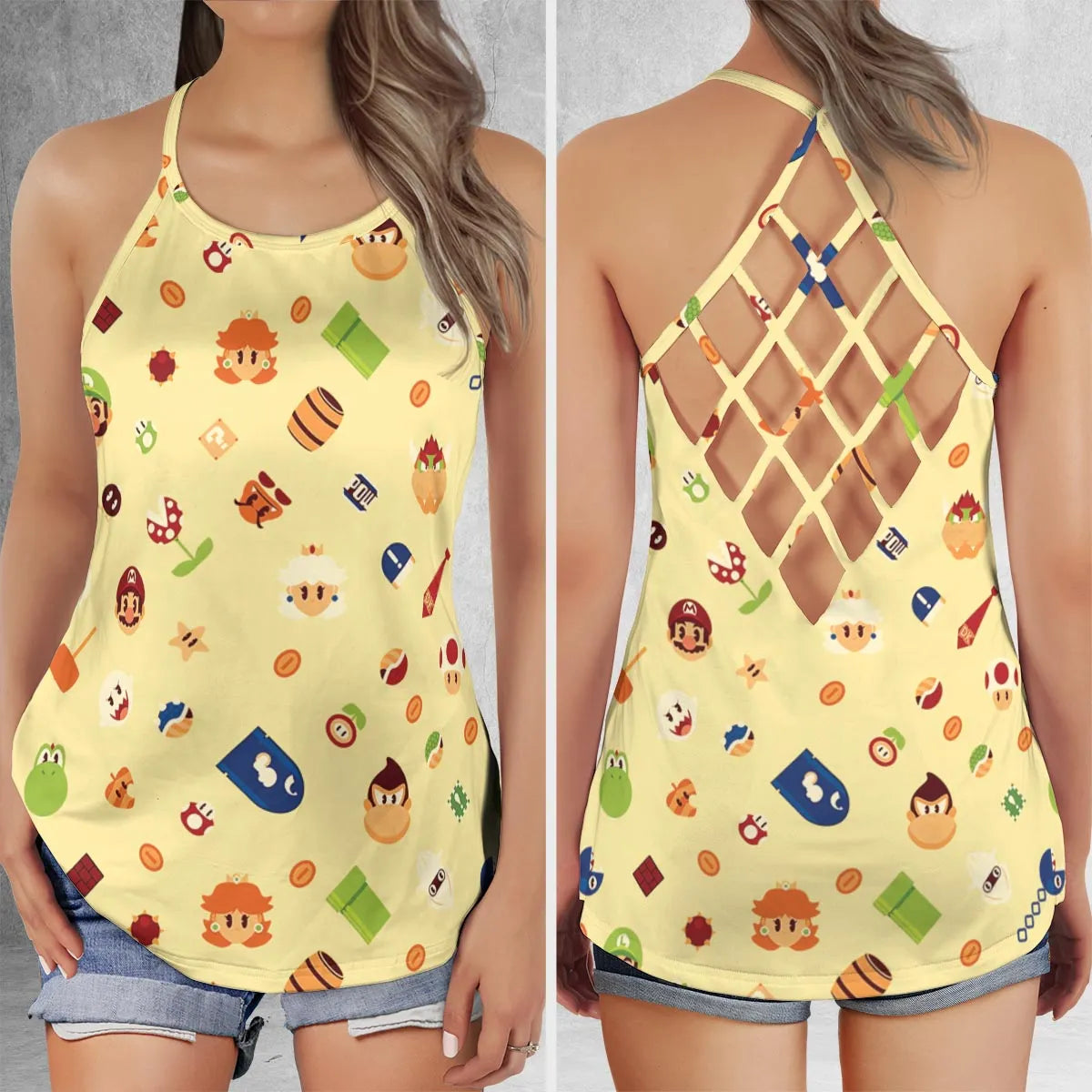 Criss Cross Tank Top - S2WDMLXF