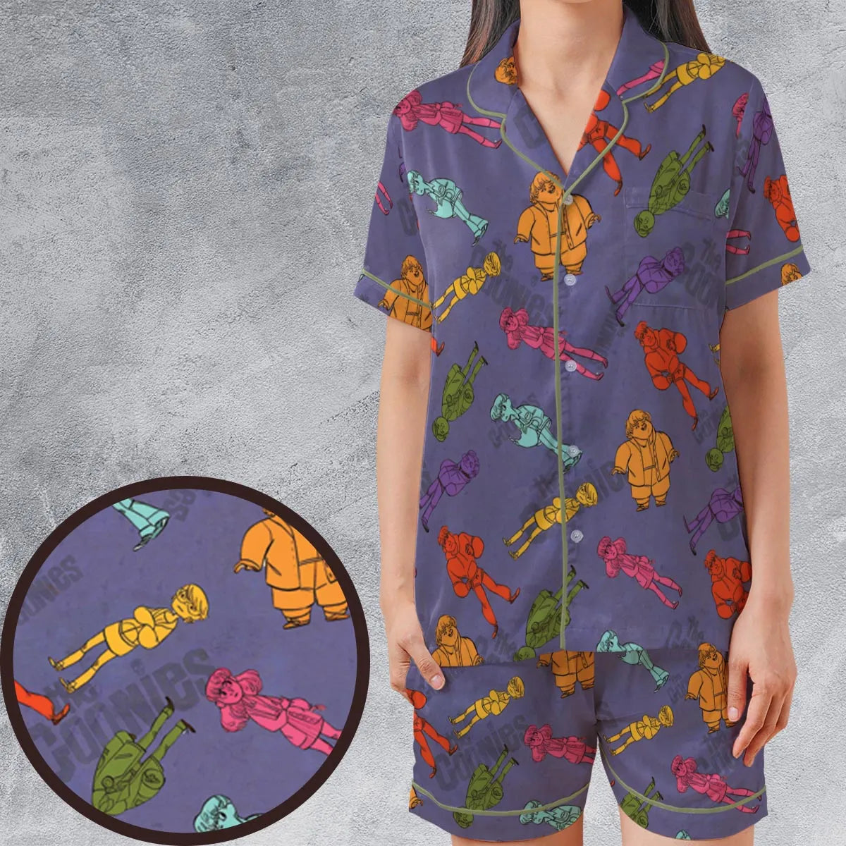 Satin Short-Sleeve Pajamas Set - RNH6U4RG