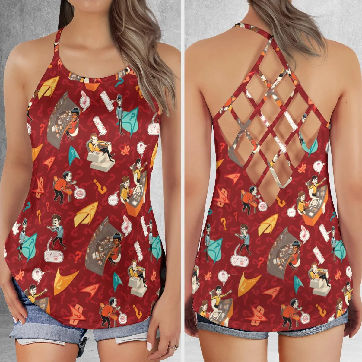 Criss Cross Tank Top - VQZ2L9X2