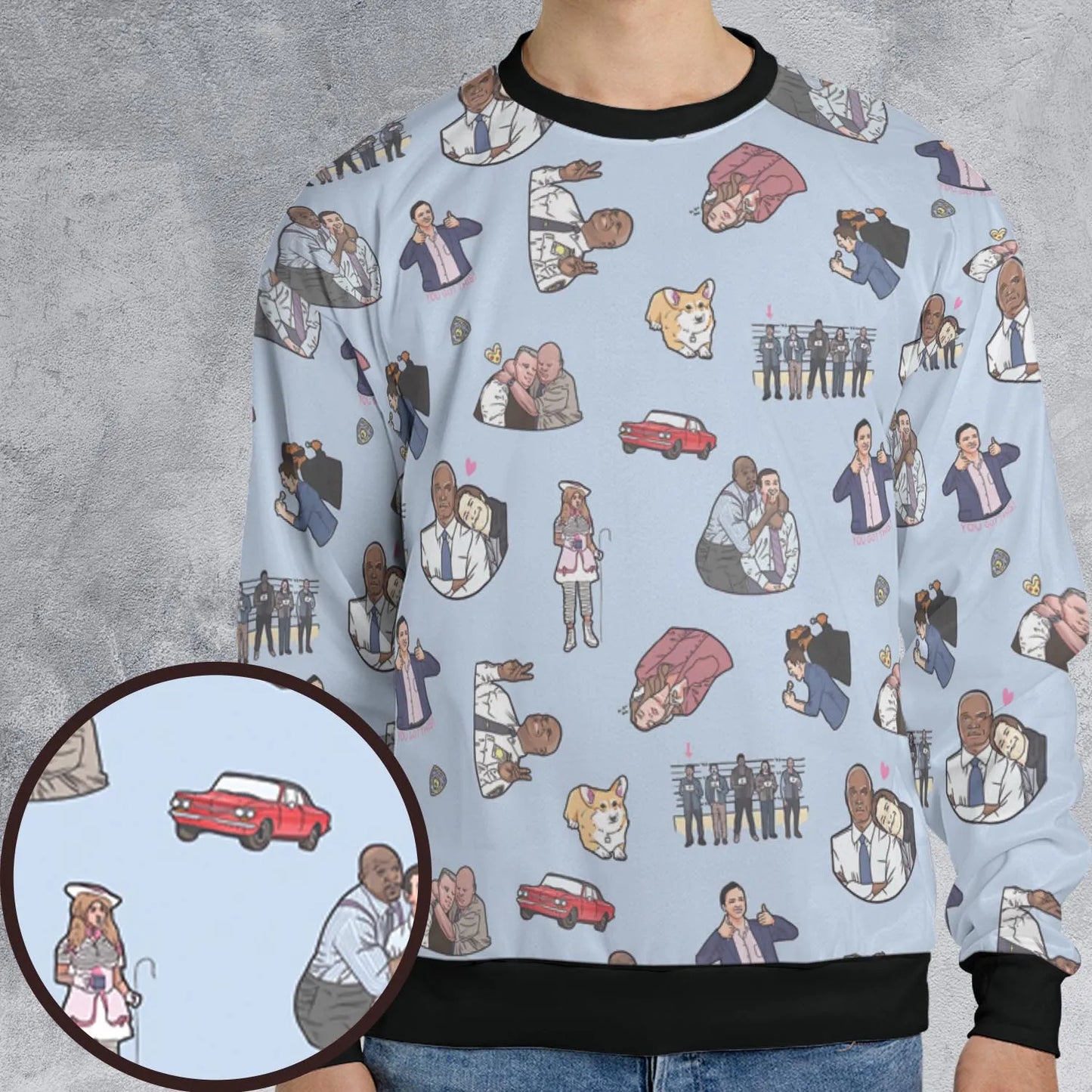 All-over Print Sweatshirt - VCUT5TL4