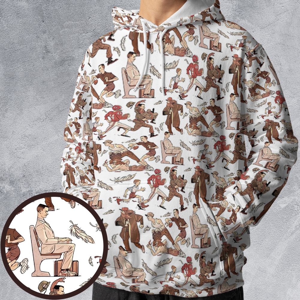 All-over Print Hoodie - ZNV9CFWE -  - 1