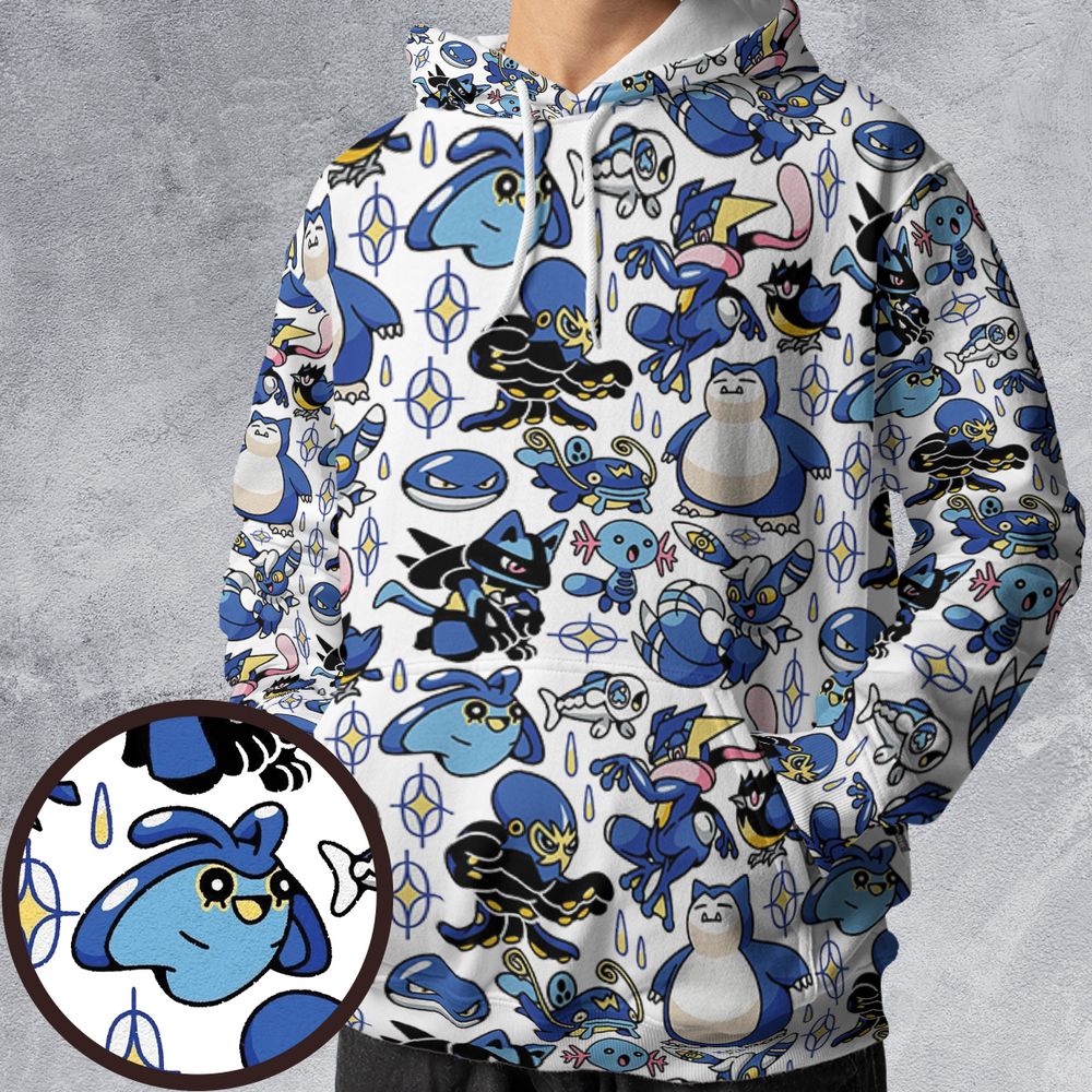 All-over Print Hoodie - FH1WE6R9 -  - 1